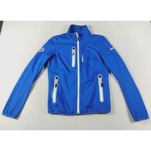 Musto Jacket Womens 6 Blue Volvo Ocean Race Zip Sailing Windbreaker Softshell